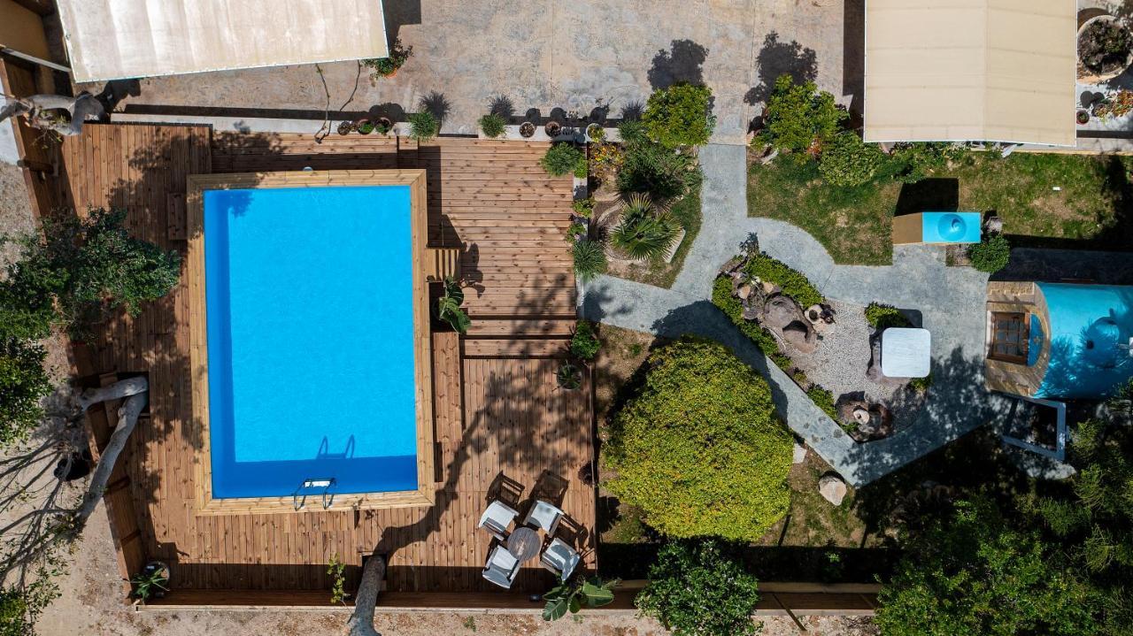Selana House With Outdoor Pool Villa Masticharion Exteriör bild